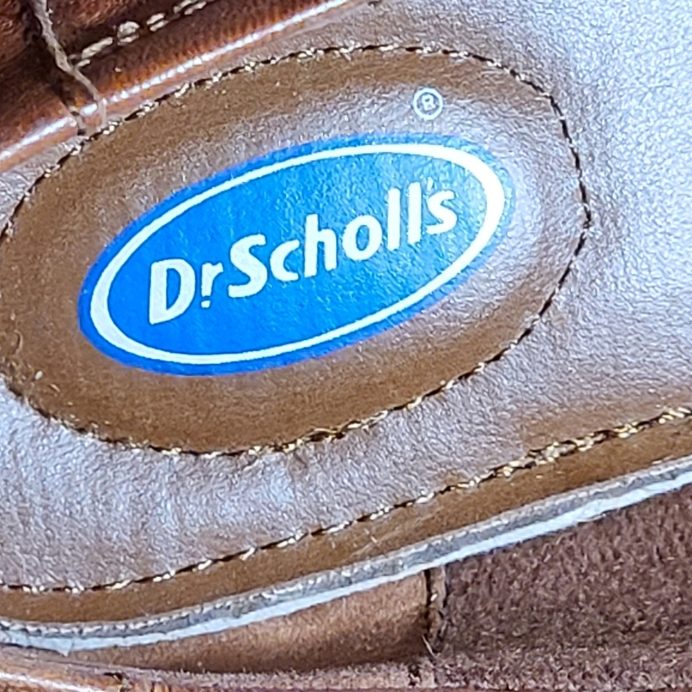 Dr. Scholl's Vintage Brown Leather Kiltie Loafers Size– 7½ Wide - Picture 5 of 9